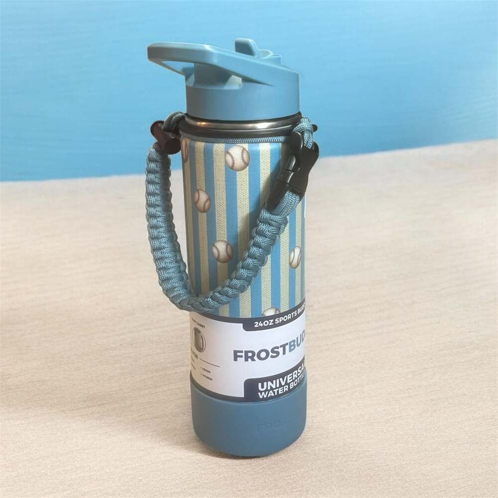 FrostBuddy 24oz Universal Sports Water Bottle - Baseball Print
